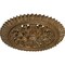 Ekena Millwork York Ceiling Medallion (Fits Canopies up to 3 5/8"), Hand-Painted Rubbed Bronze, 21 5/8"OD x 2 1/2"P CM21YORZS - alternate 3